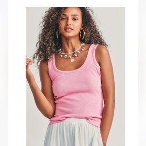 LOVESHACKFANCY Santoro Tank MILLENNIAL PINK / S